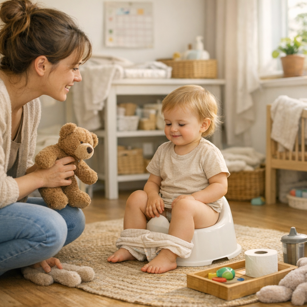 Comment mettre bébé au pot : une routine courte selon votre journée