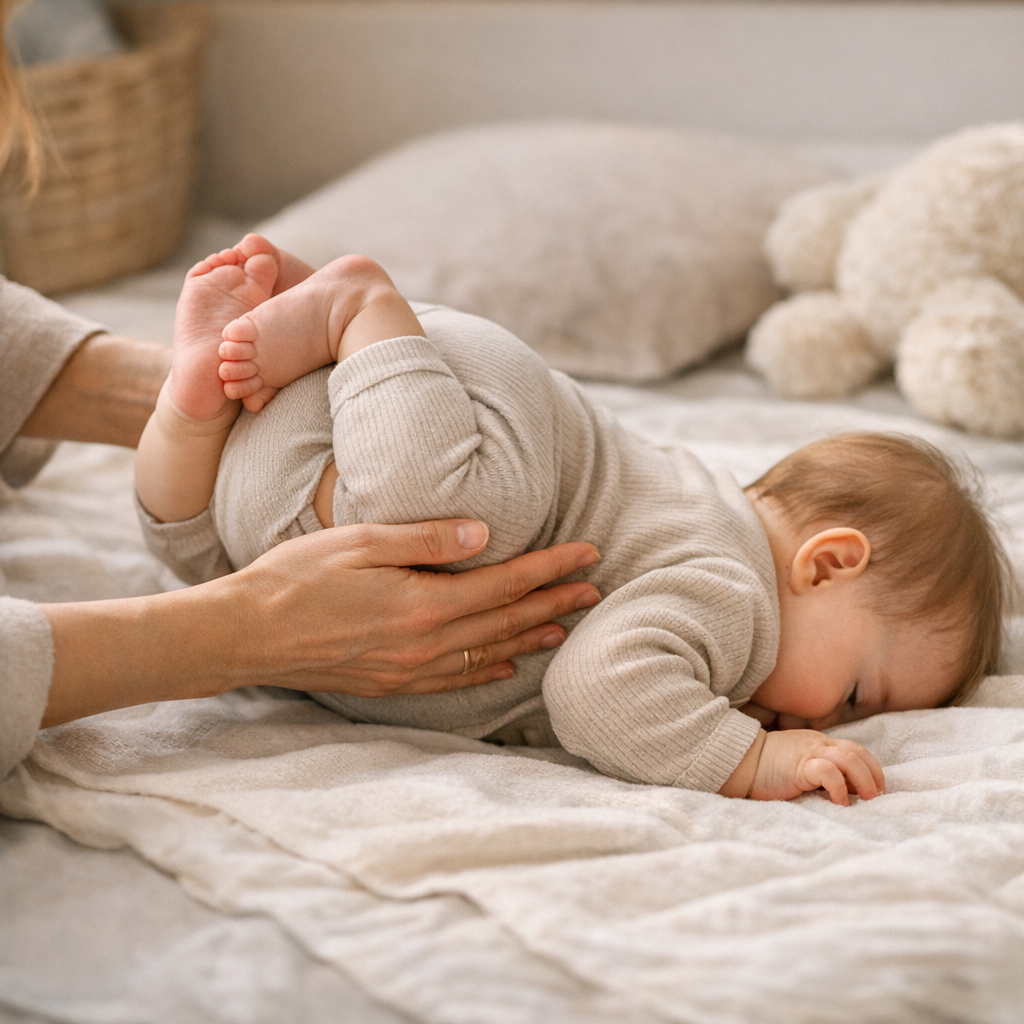 Aider un bébé en siège décomplété à se retourner&nbsp;: les gestes doux à discuter