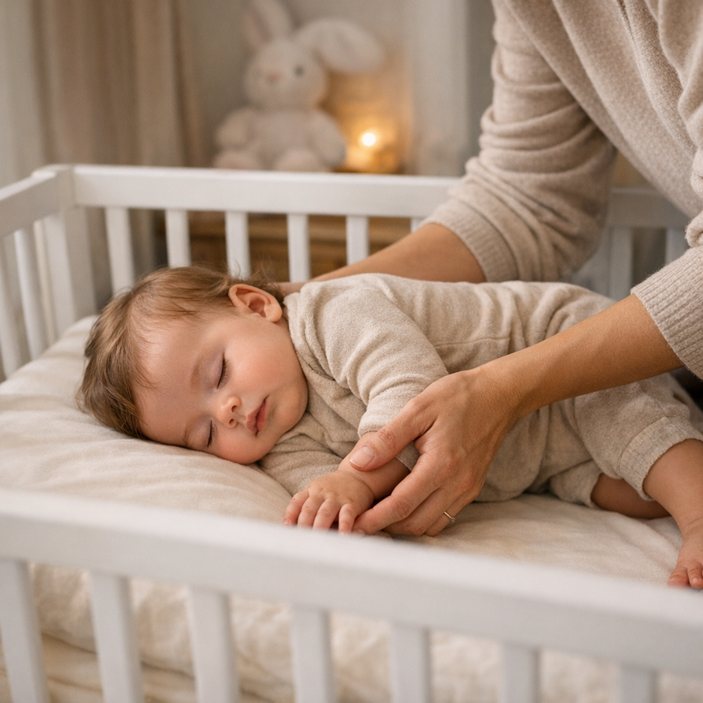 Comment poser bébé dans son lit sans le réveiller : protocole minute par minute