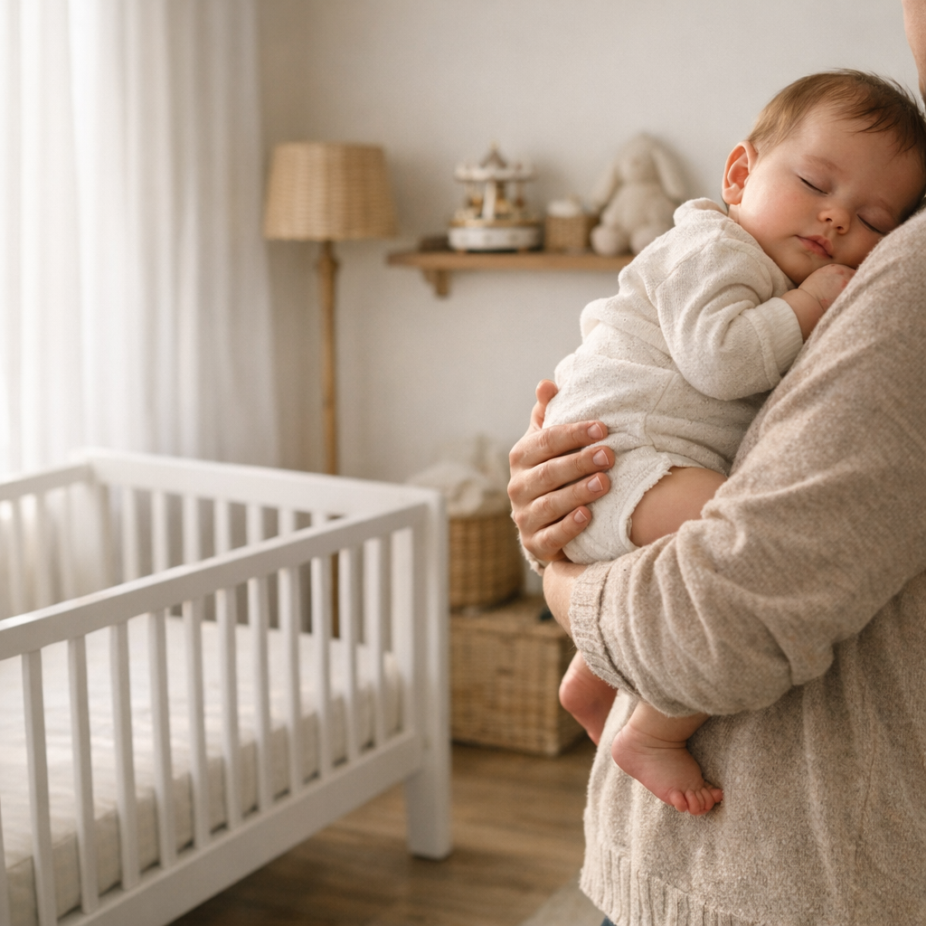 Pourquoi Bébé s'endort dans les bras et se réveille quand on le pose ?