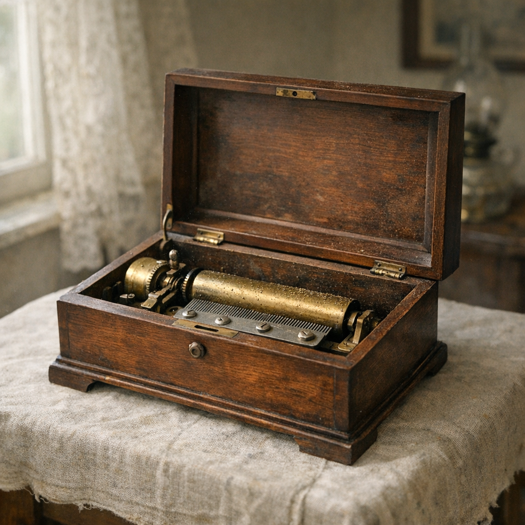Une boîte à musique ancienne révèle sa valeur dans les détails