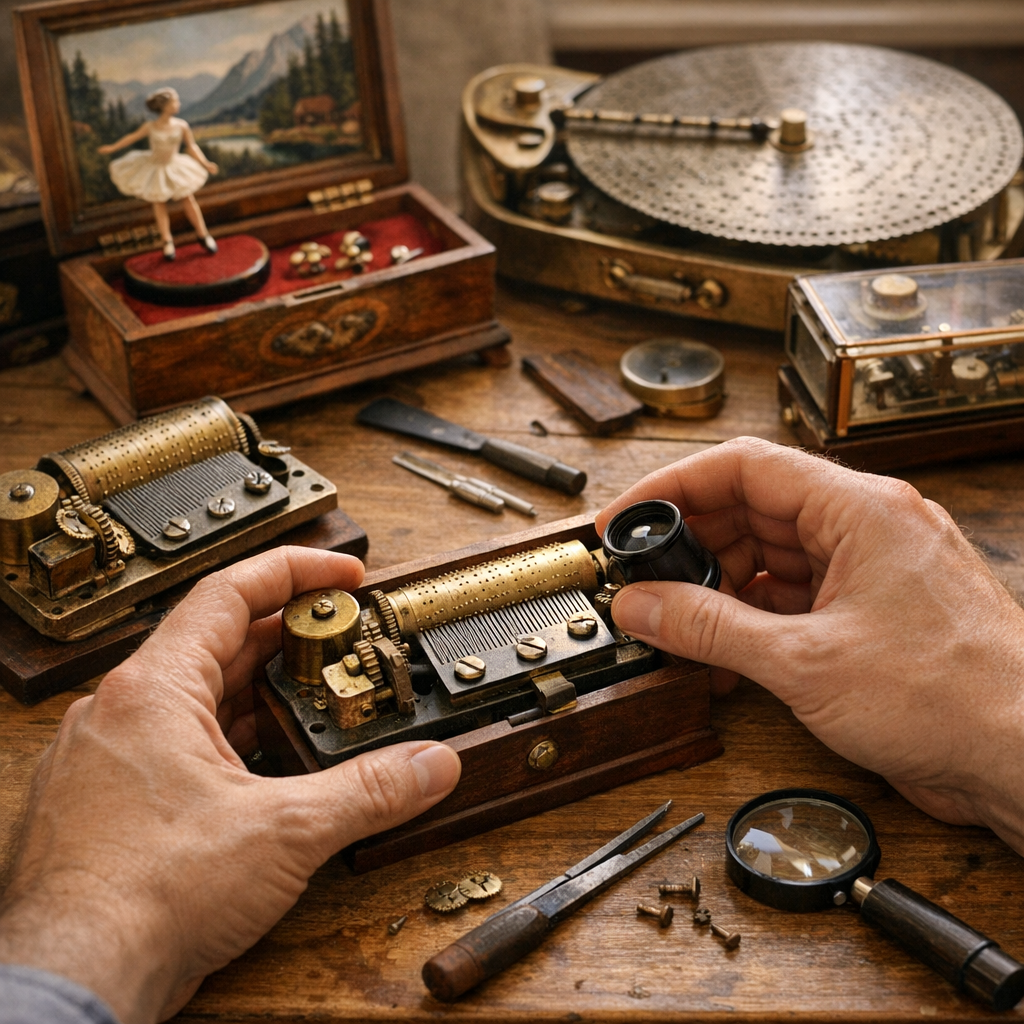 Comment fonctionne une boîte à musique et que vérifier avant réparation&nbsp;?