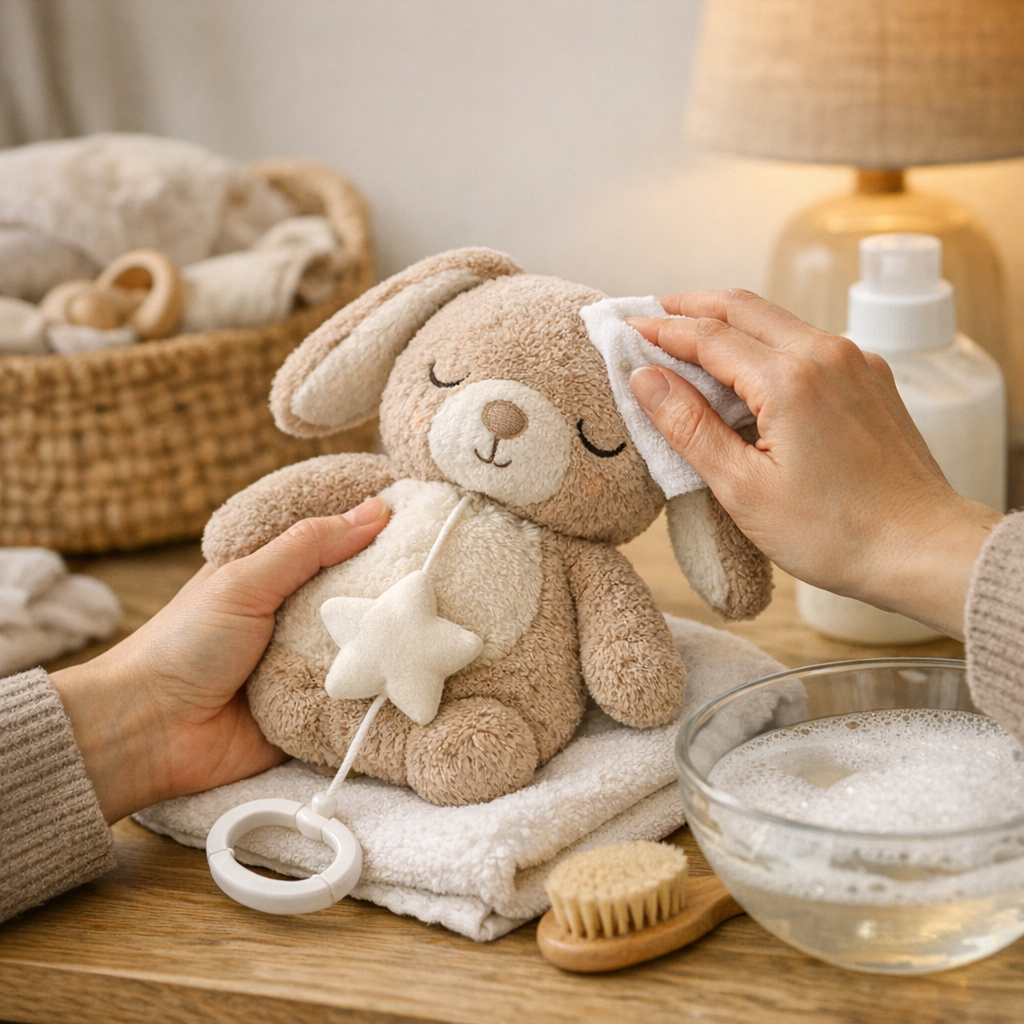 Entretien, lavage et durée de vie : préserver le doudou sans abîmer la musique
