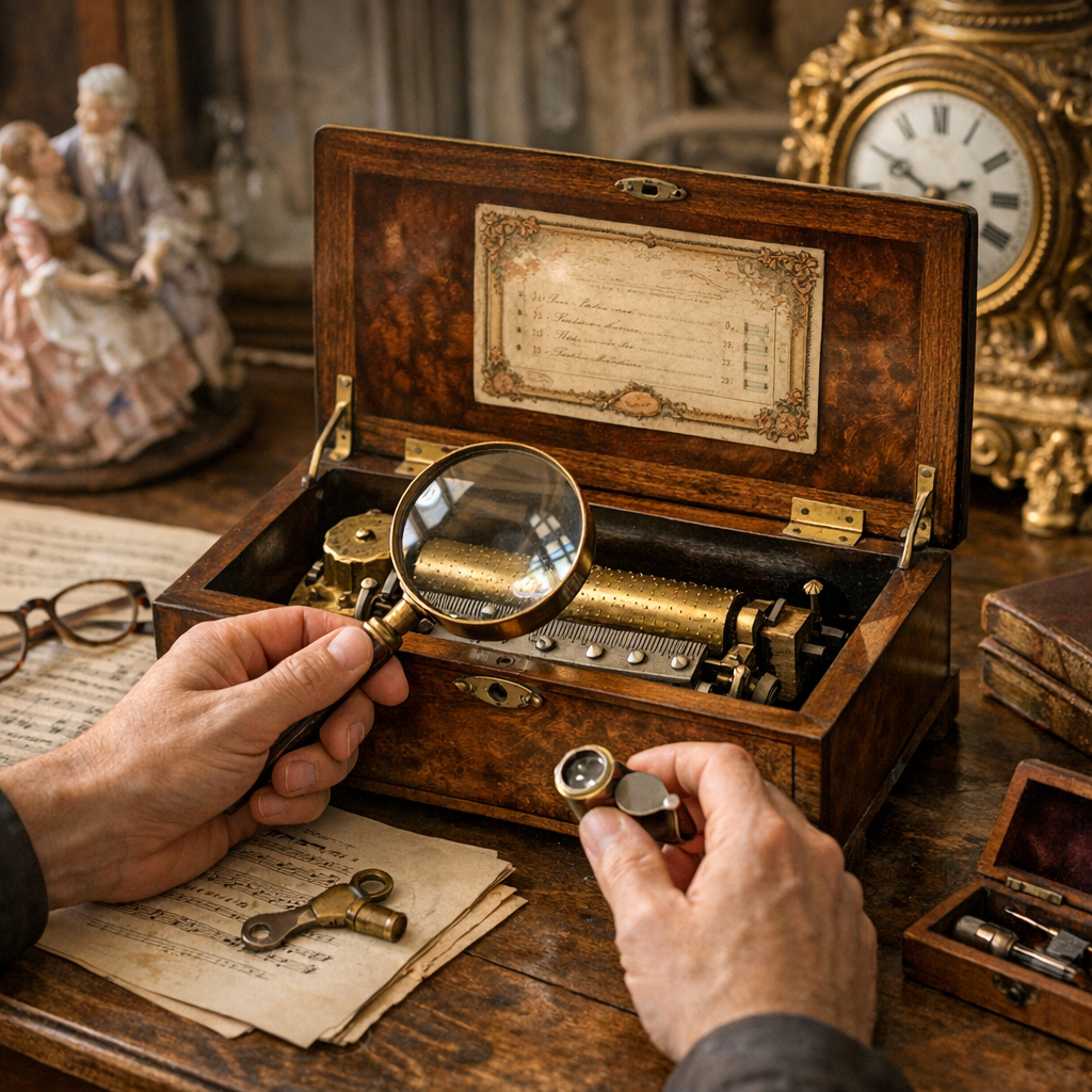Boîte à musique ancienne : prix, valeur et vérifications avant achat