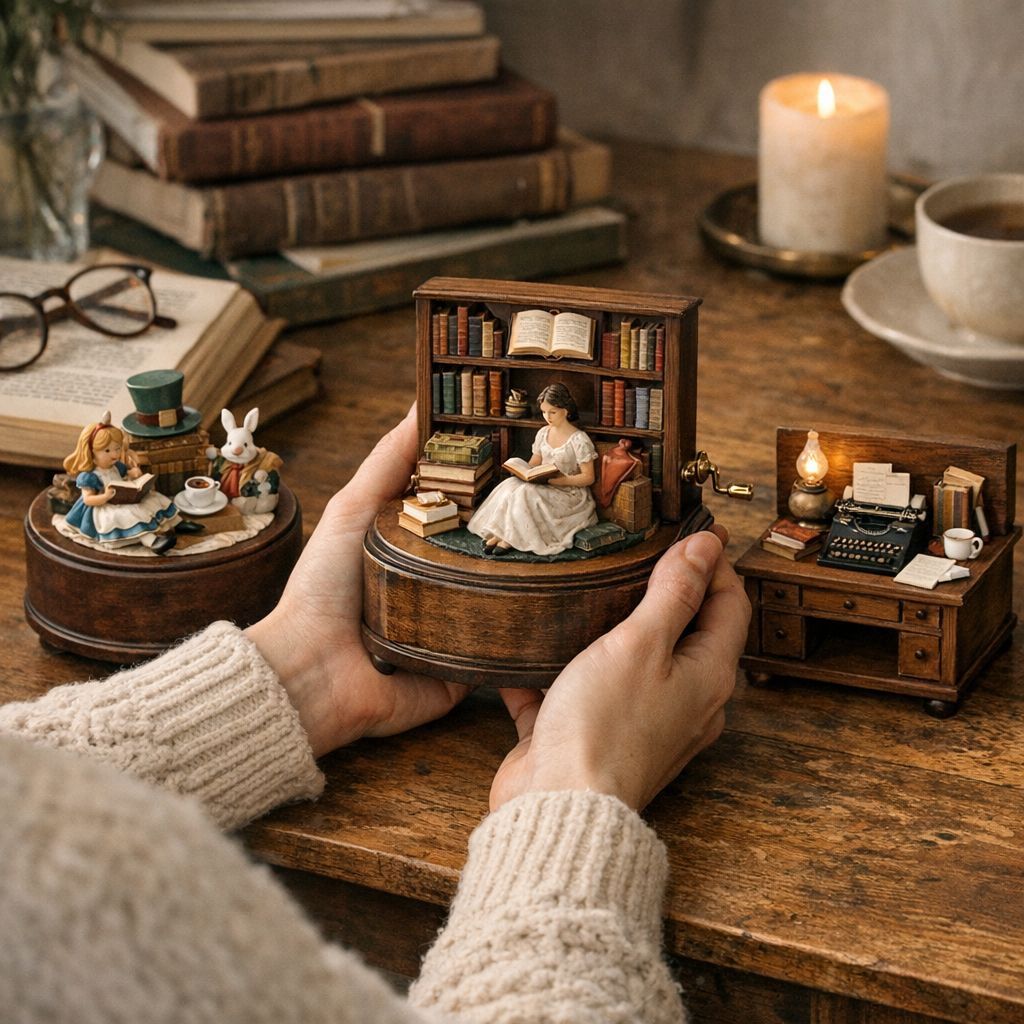 Choisir une boîte à musique pour une personne qui aime lire