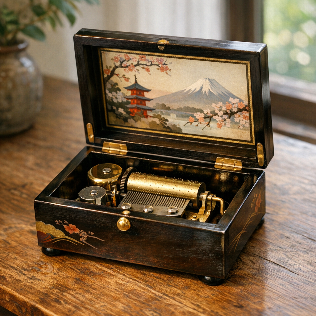 Une boîte à musique made in Japan se reconnaît aux détails