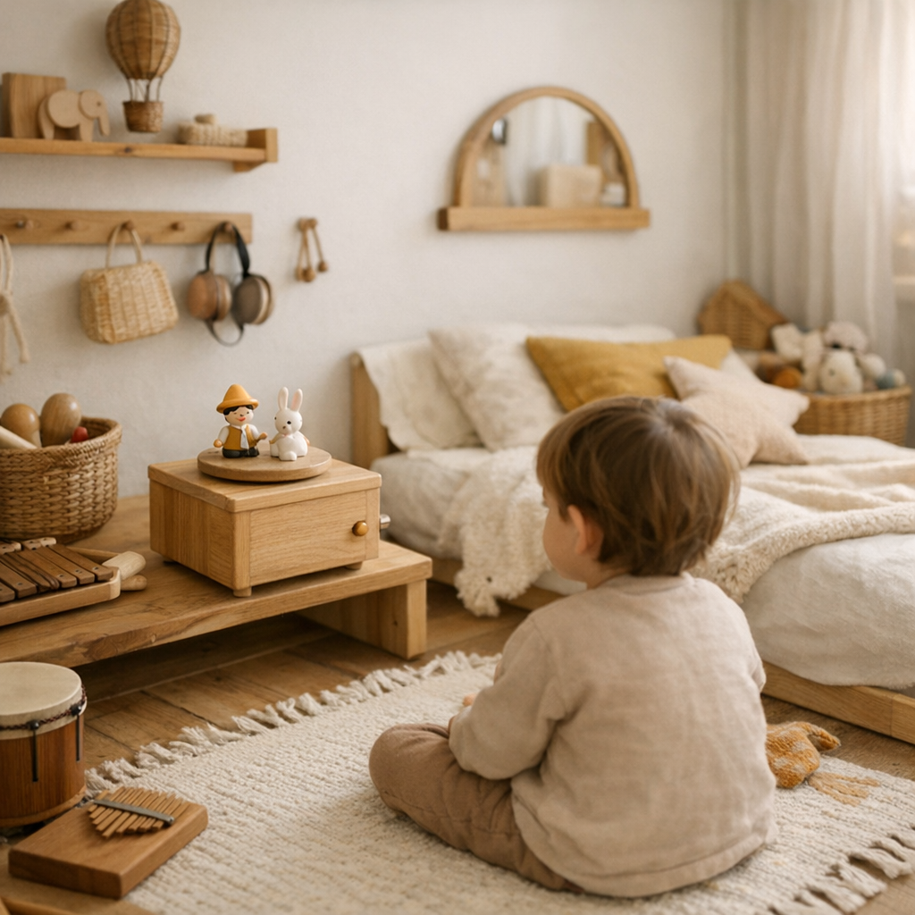 Intégrer la musique dans une chambre Montessori