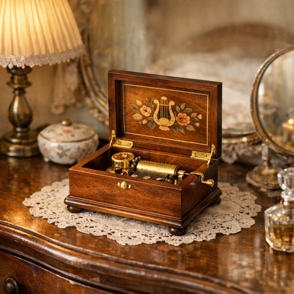 Une boîte musicale décorative donne une voix à la maison
