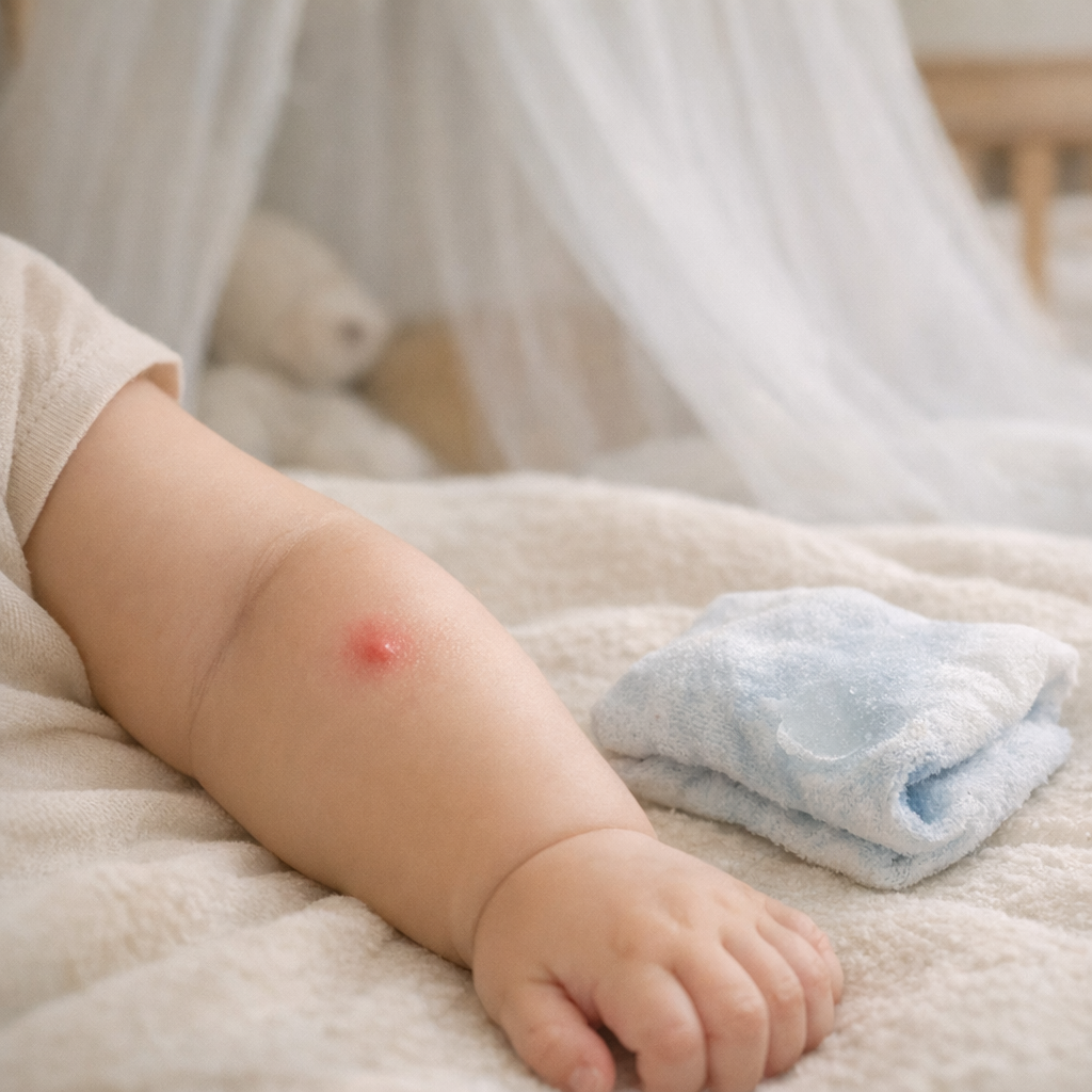 Un bouton de moustique chez bébé doit-il inquiéter ?