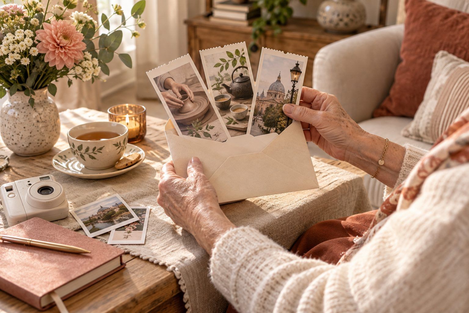 Des cadeaux d'expérience pour une mamie qui a déjà tout