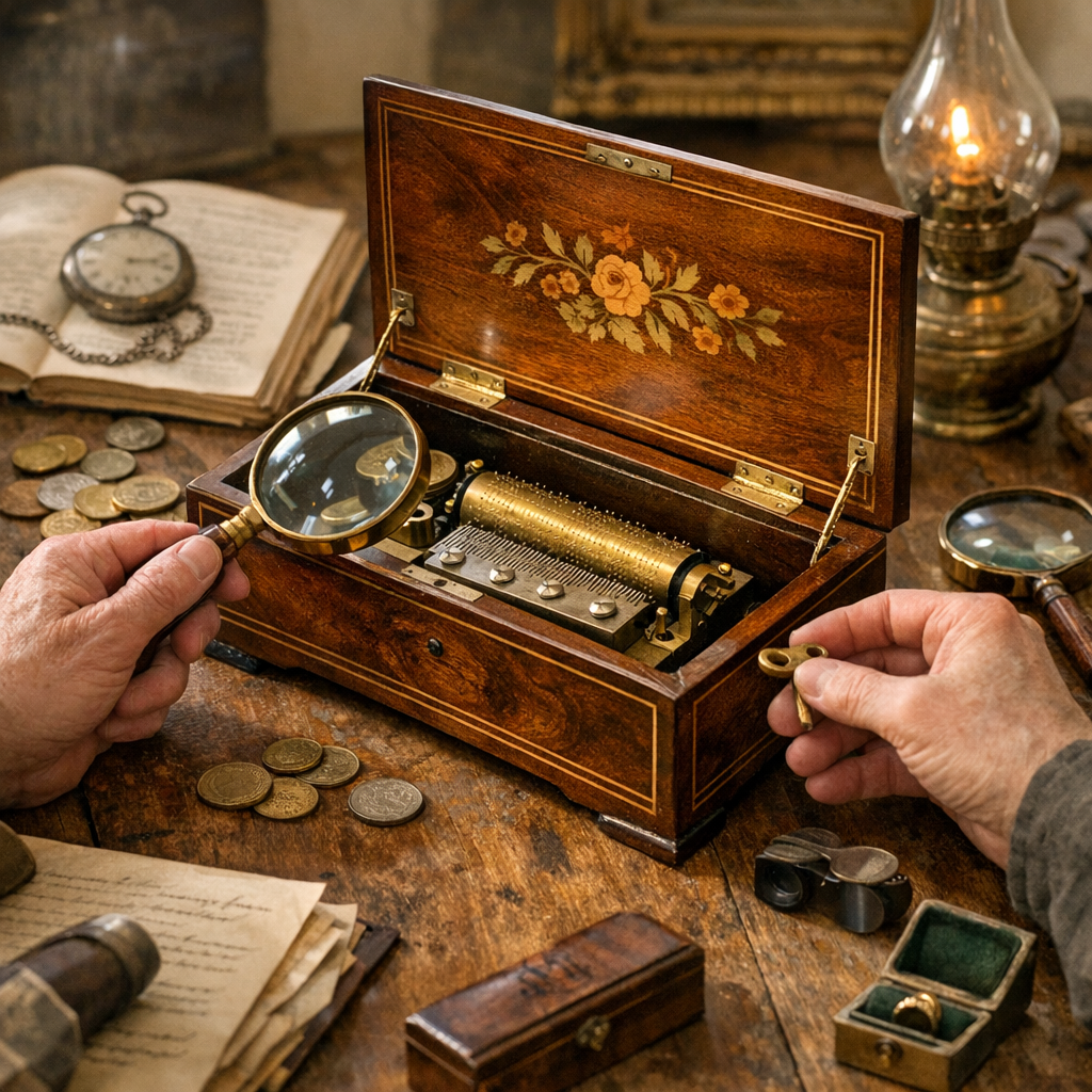 Boîte à musique coffret&nbsp;: budget, entretien et valeur d’une pièce ancienne