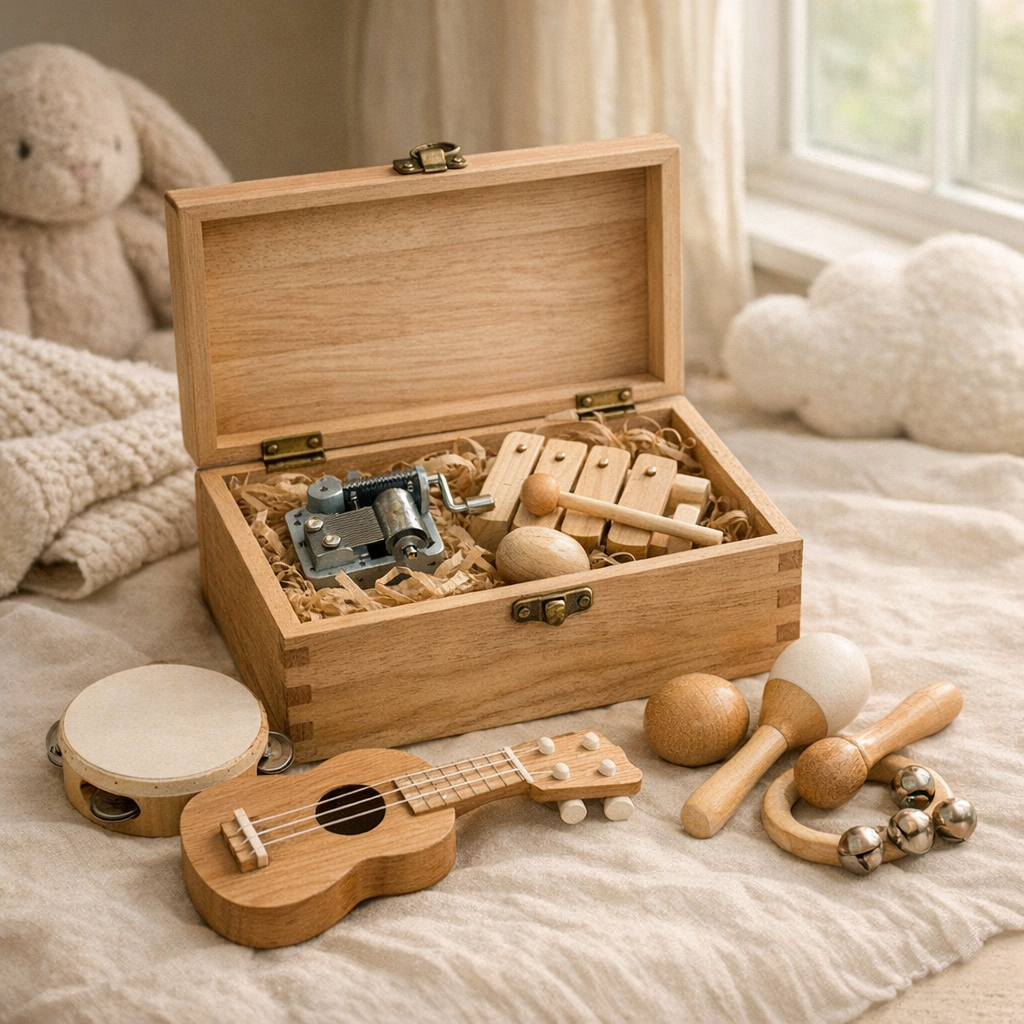 Le Coffret Musical aide l’éveil, le calme et la collection