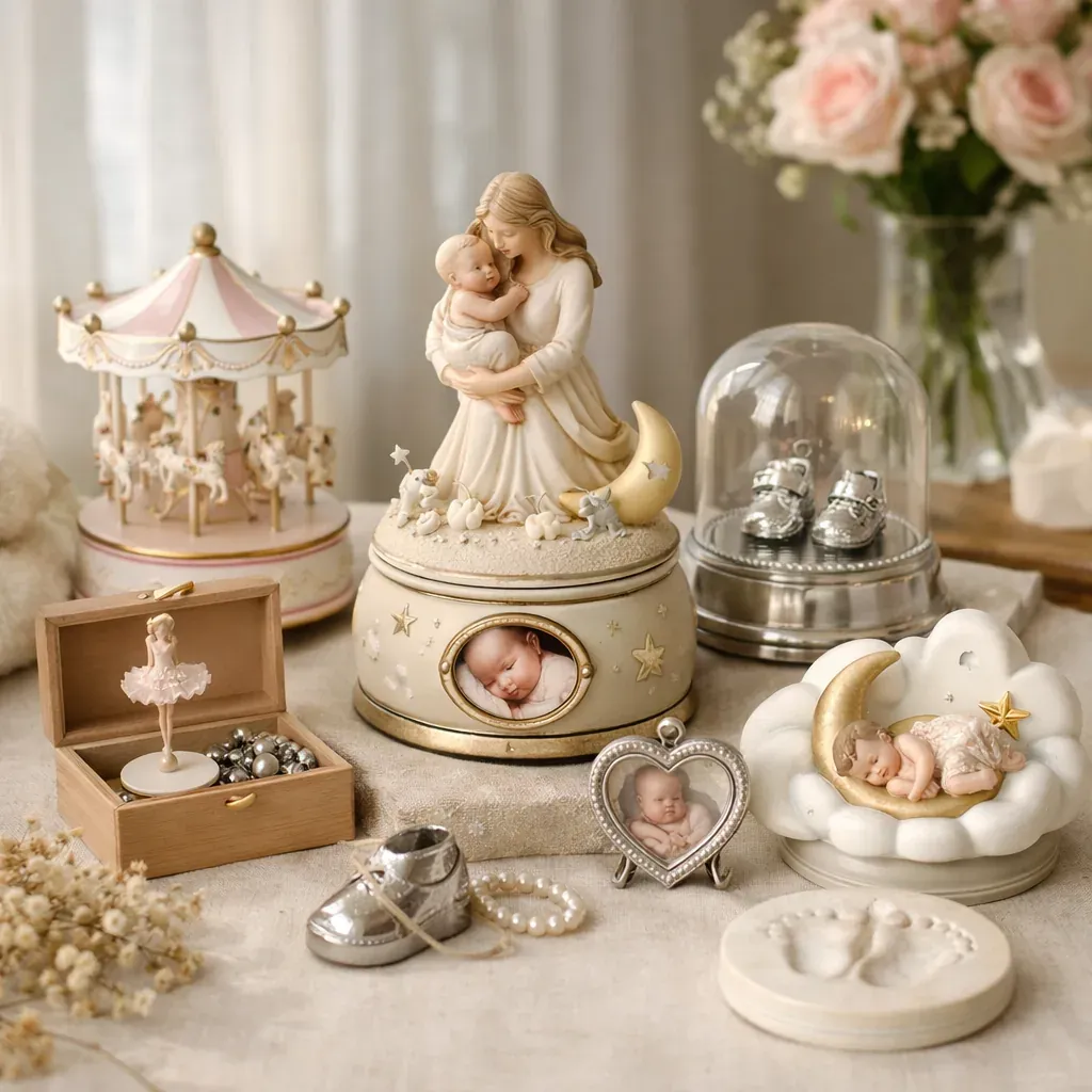 Des Cadeaux de Fête des Mères avec bébé qui gardent une trace