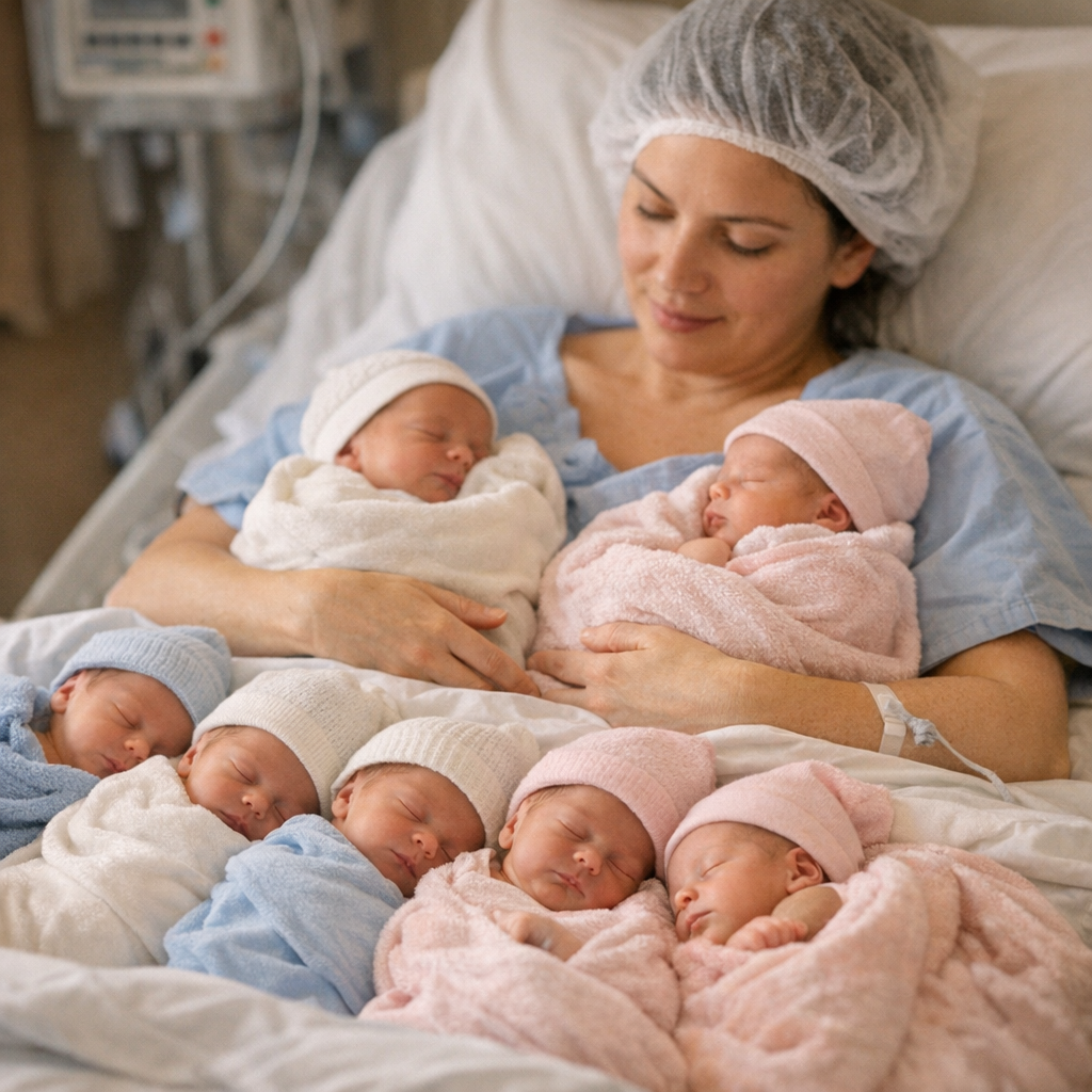 Le plus grand nombre d’enfants : accouchement unique, grossesse multiple ou histoire d’une vie ?
