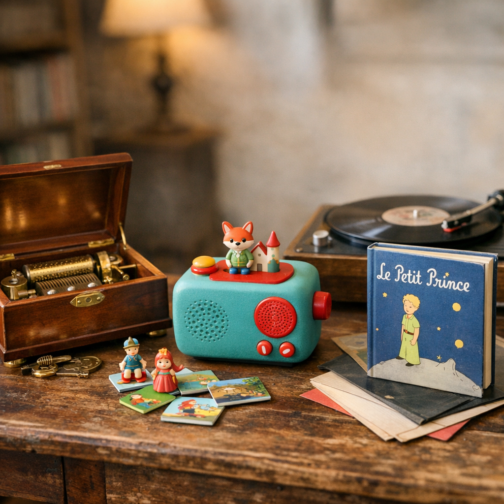 Ne pas confondre boîte à musique, boîte à histoires et œuvres du même nom