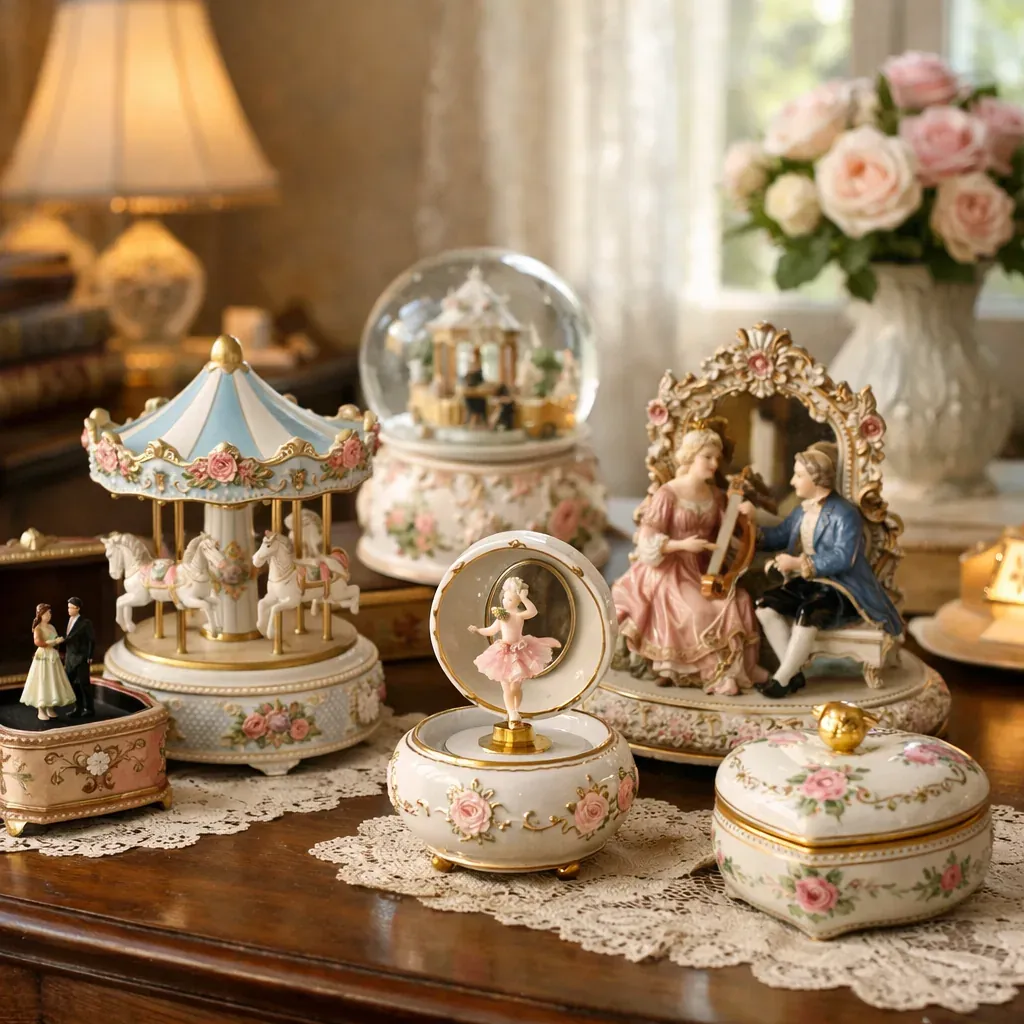La Boîte à musique en porcelaine se choisit avec soin