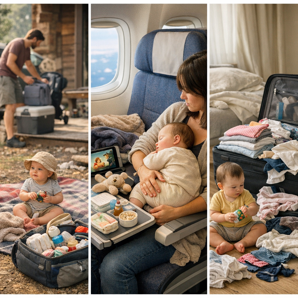 Trois scénarios concrets : week-end, avion long-courrier, semaine avec ou sans lessive