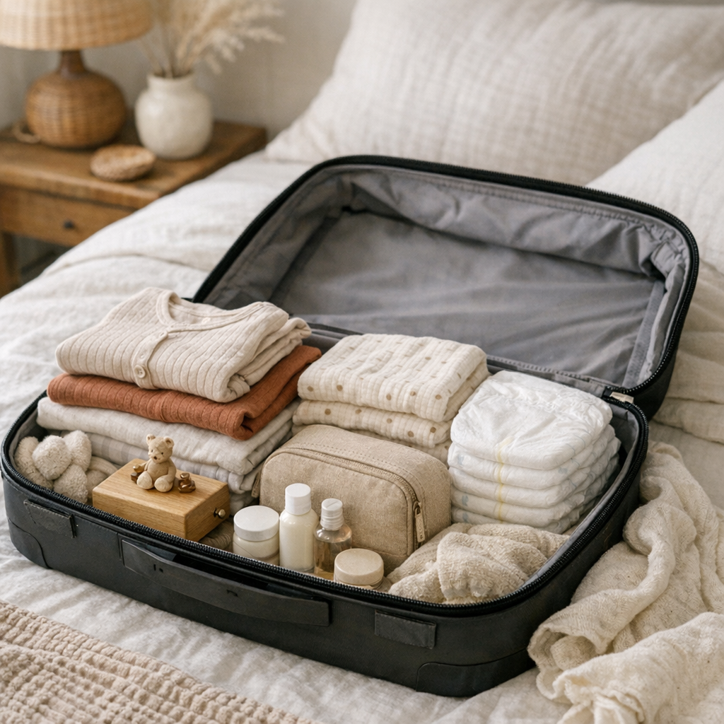 La Liste de vacances pour bébé : une valise sans doublons