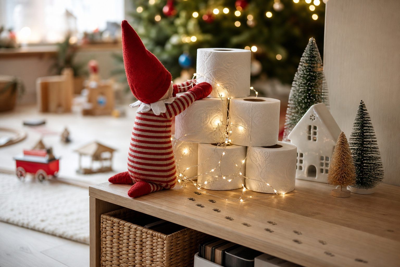 Comment fonctionne la tradition du lutin farceur à la maison ?