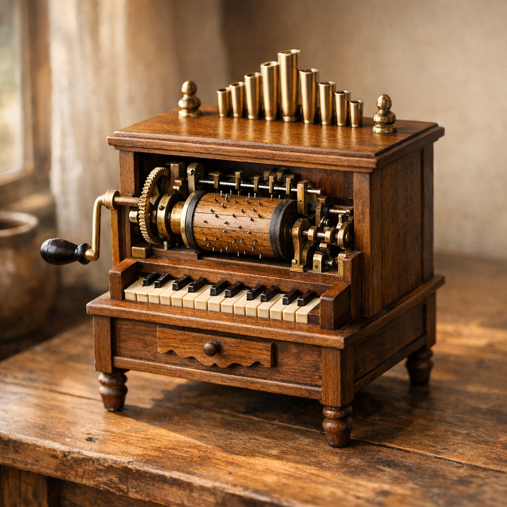 Un Orgue de Barbarie miniature cache plusieurs réalités
