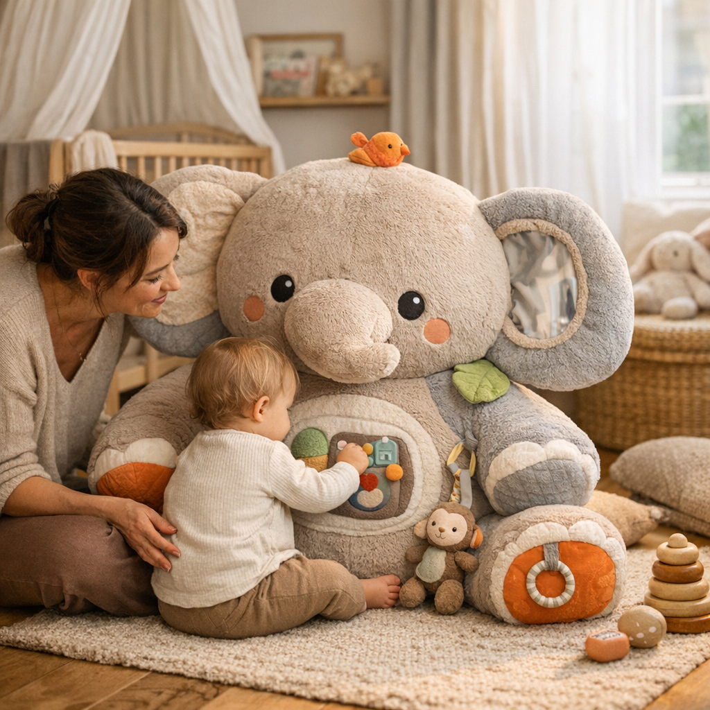 Quel âge pour une grande peluche d’activité, et quelles précautions&nbsp;?