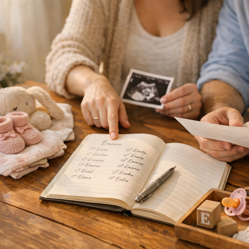 Prénom bébé fille commençant par E : départager vos idées préférées