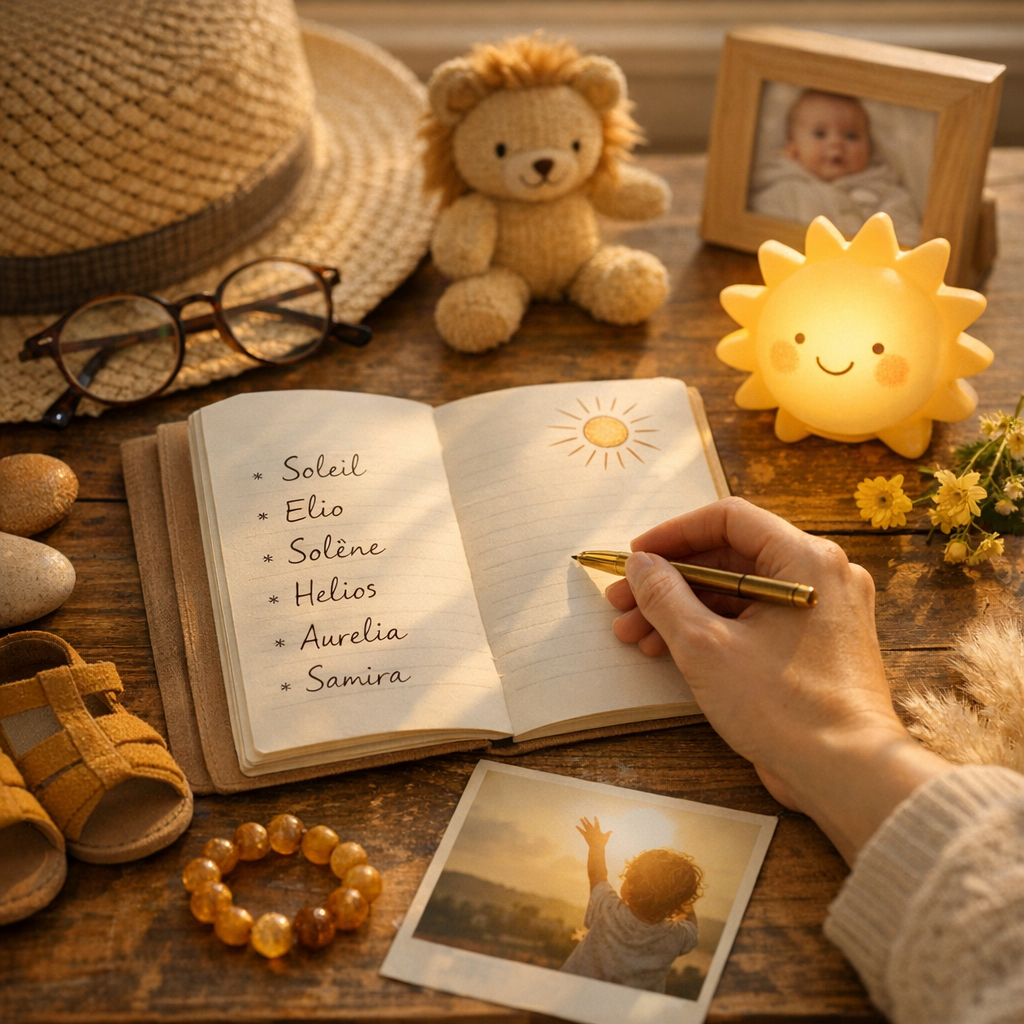 Prénoms rares signifiant soleil : comment lire les tendances françaises