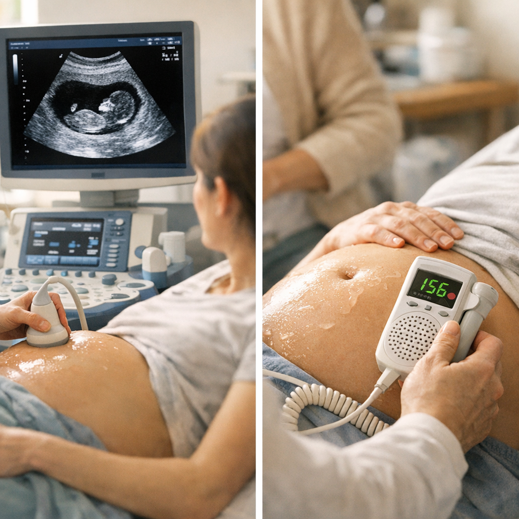 Comment entendre les battements du cœur : échographie de datation ou Doppler ?