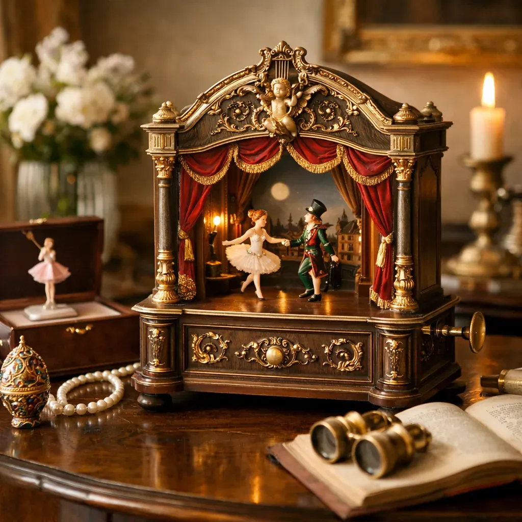 Une Boîte à Musique automate devient un petit théâtre mécanique