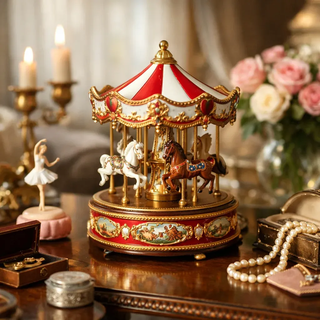 Une Boîte à Musique Carrousel se choisit avec attention