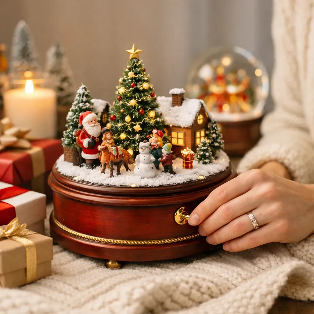 Une boîte à musique de Noël transforme l’attente en rituel