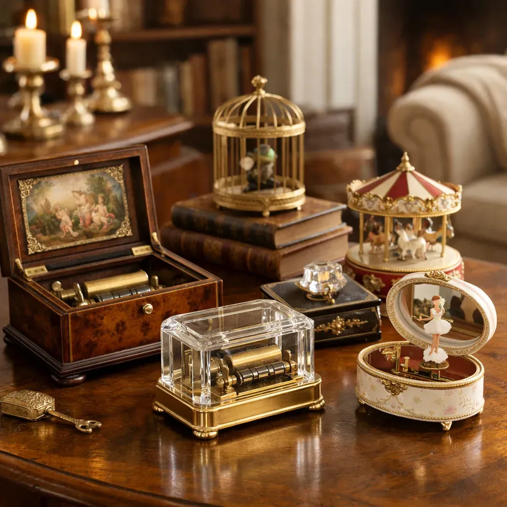 Une Boîte à Musique vintage se choisit à l’oreille et à l’œil